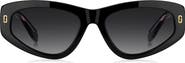 Marc Jacobs 55mm Gradient Rectangular Sunglasses