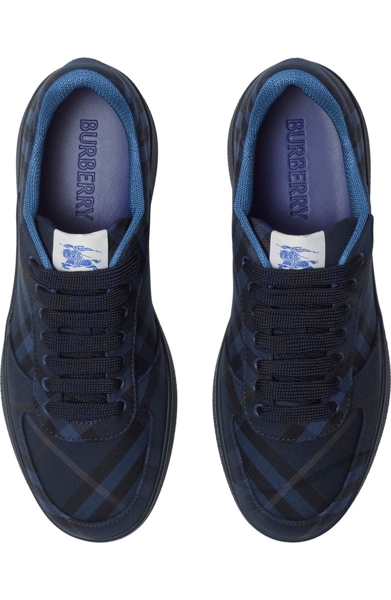 Burberry Terrace Check Sneaker, Alternate, color, Midnight
