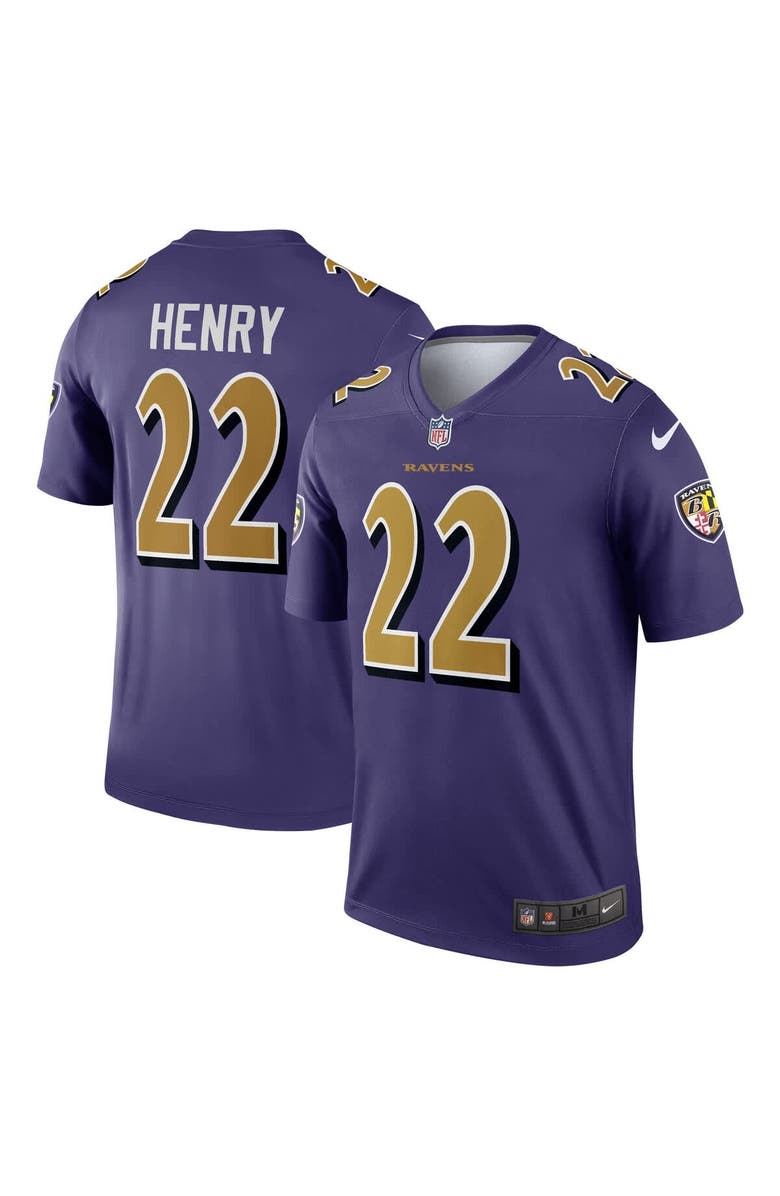 Nike Men's Nike Derrick Henry Purple Baltimore Ravens Alternate Legend Jersey, Alternate, color, 