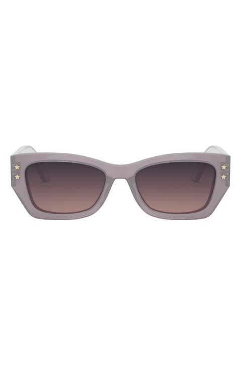 'DiorPacific S2U 53mm Rectangular Sunglasses