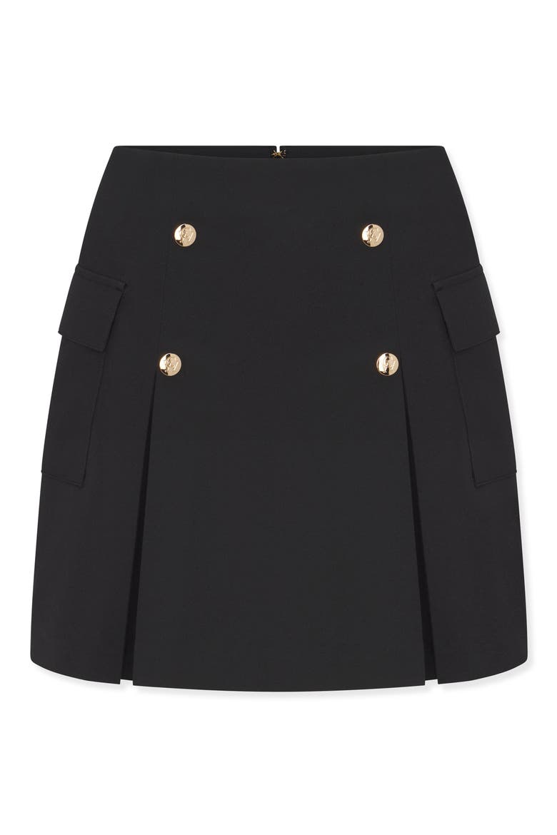 Sabrina Performance Miniskirt, Alternate, color, BLACK