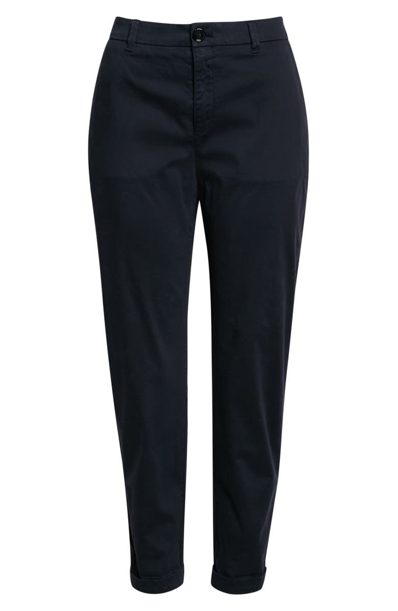 BOSS Tachini2 Stretch Cotton Ankle Pants, Alternate, color, Midnight