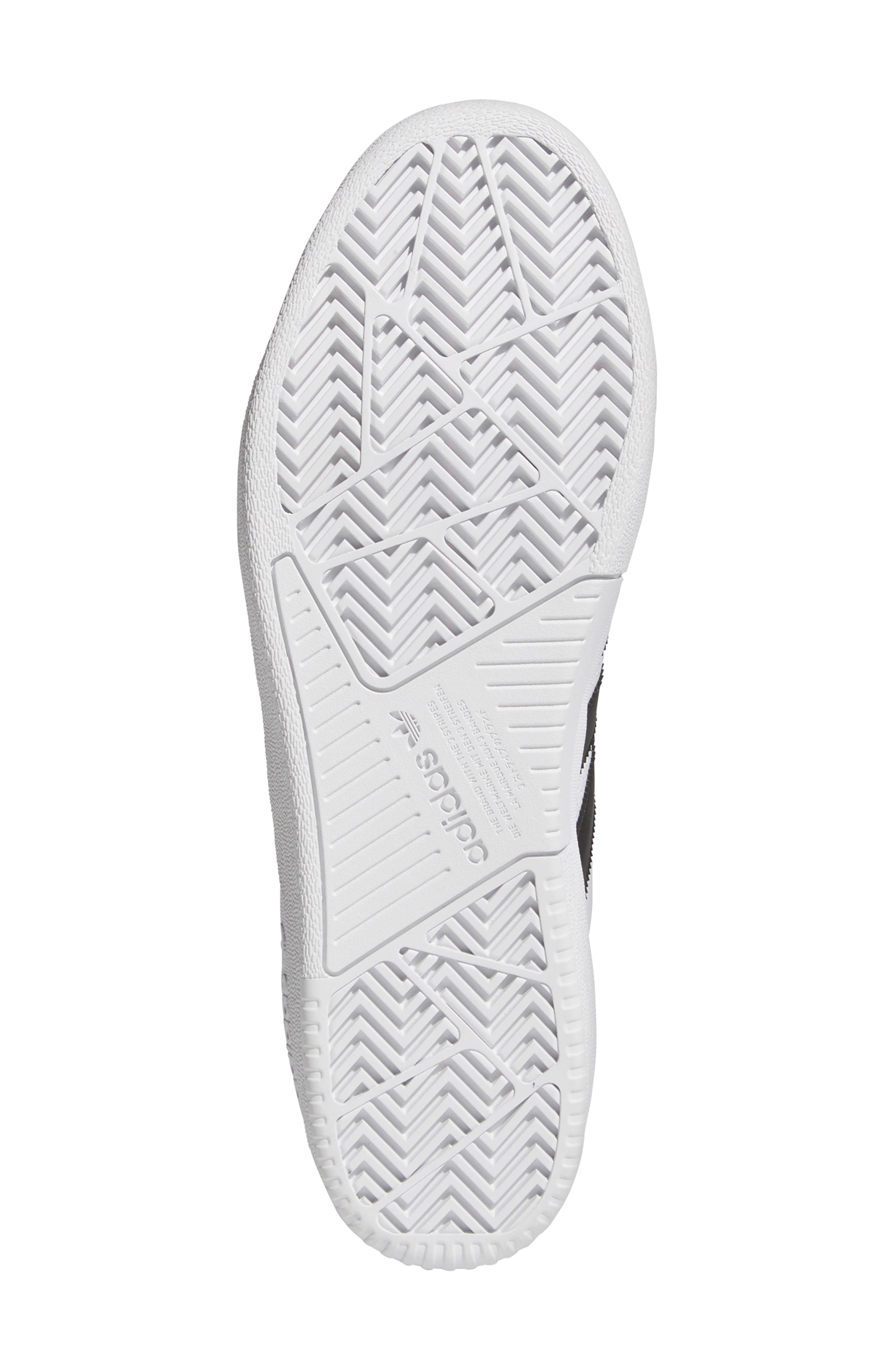 adidas Tyshawn Skateboarding Sneaker, Alternate, color, White/ Black/ Gold