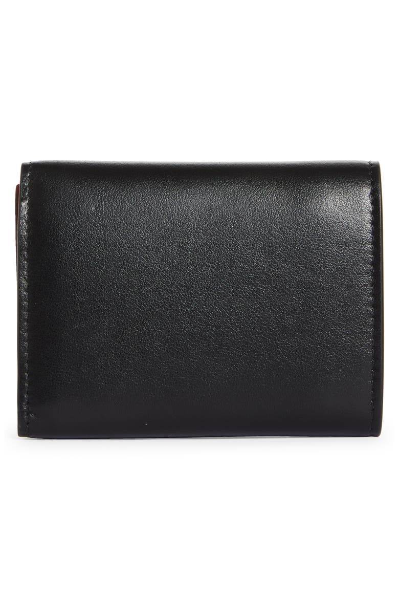 Loubi 54 Compact Leather Wallet, Alternate, color, BLACK/ GOLD