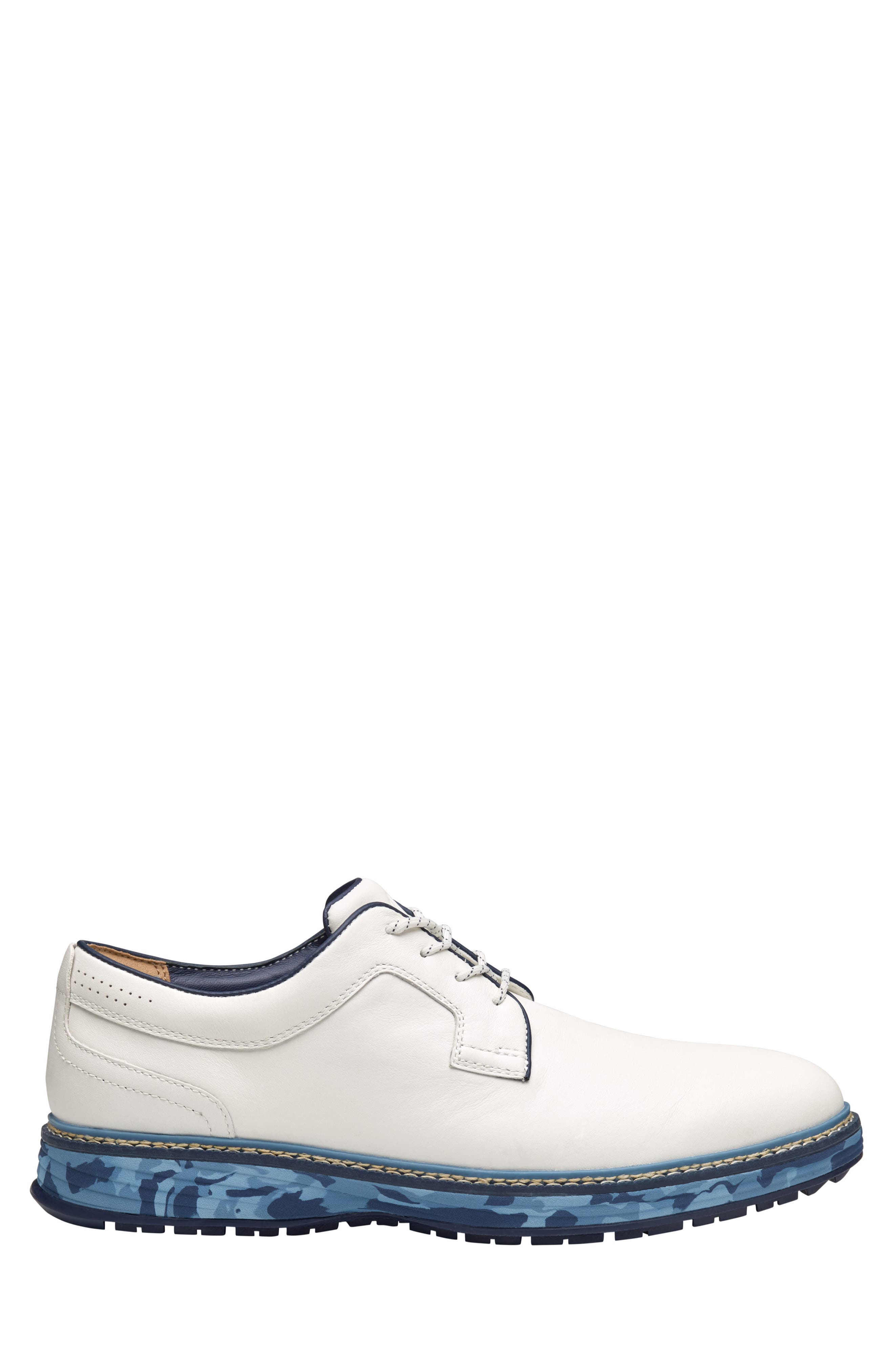 Upton GL1 Luxe Hybrid Waterproof Golf Shoe, Alternate, color, WHITE FULL GRAIN