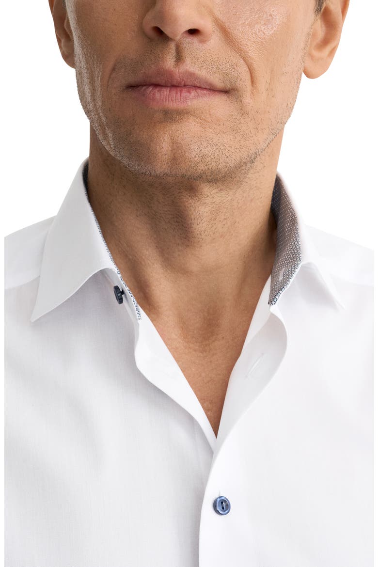Slim Fit Signature Twill Button-Up Shirt, Alternate, color, WHITE