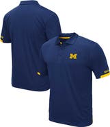 COLOSSEUM Men's Colosseum Navy Michigan Wolverines Big & Tall Santry Polo