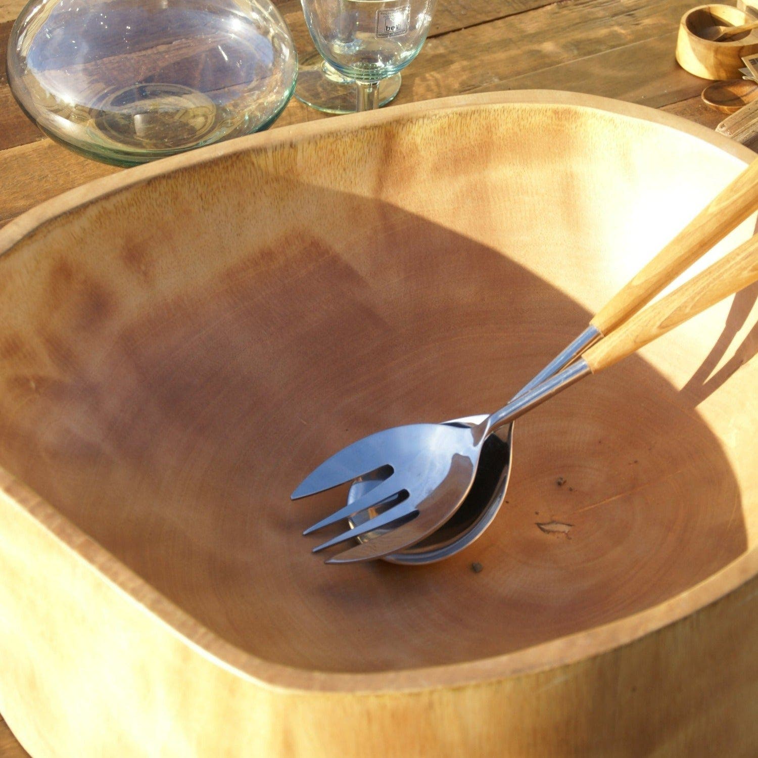 Be Home Kiln Mango Wood Bowl - Thumbnail 4