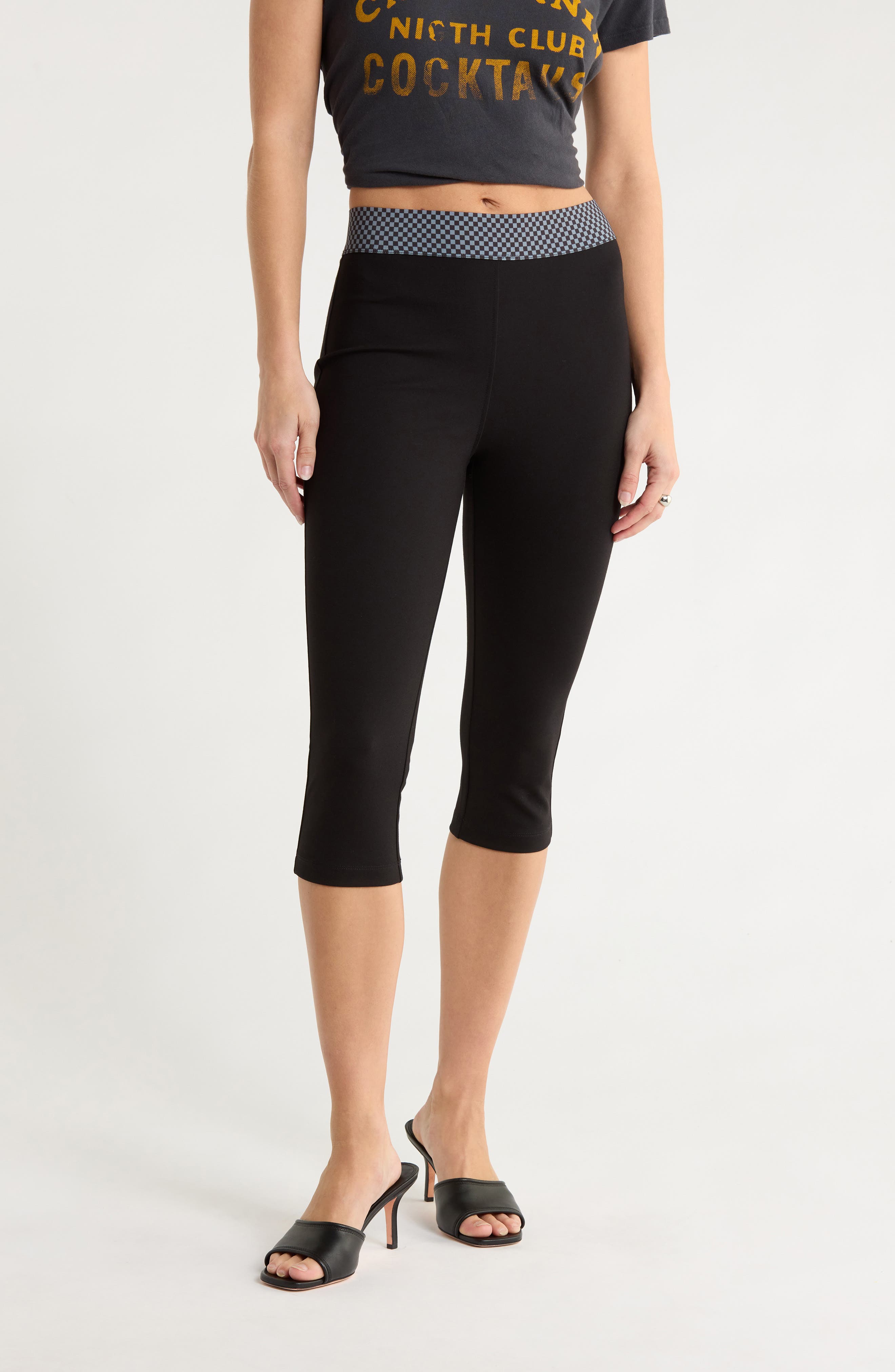 MOTHER The Single Speed Bunny Crop Leggings