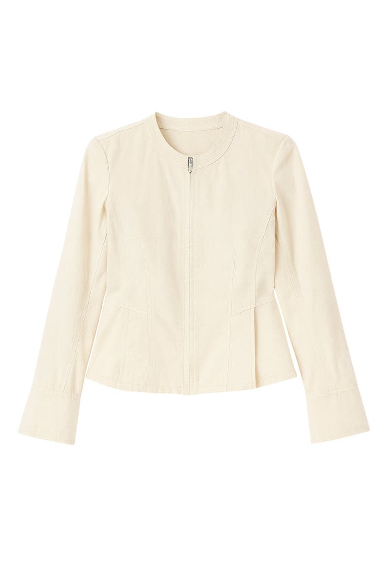 Remi Garment Dyed Jacket, Alternate, color, Ecru