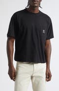 Versace Embroidered Cotton Jersey Pocket T-Shirt