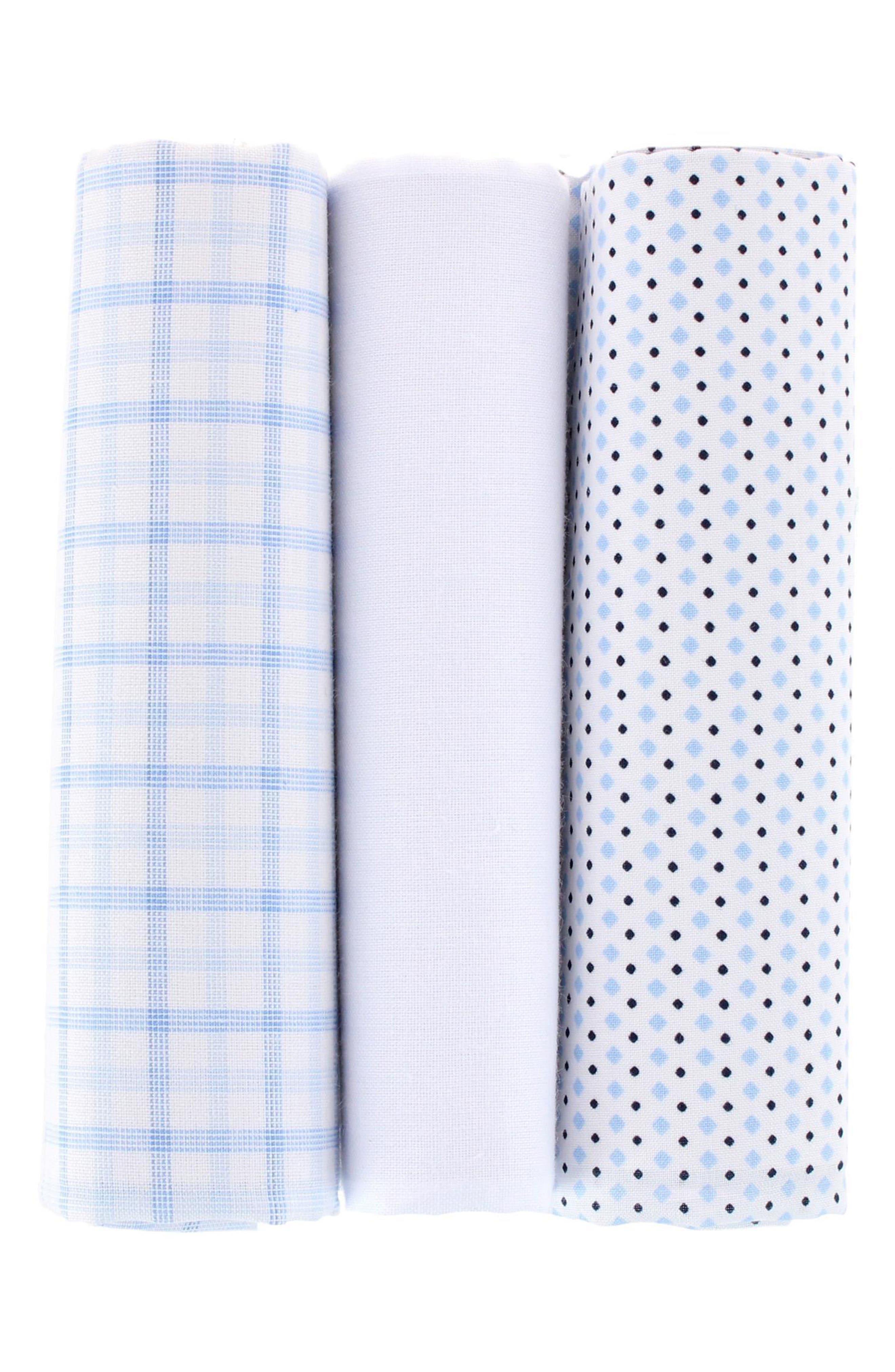 3-Pack Cotton Handkerchiefs