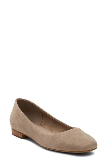 Toms Briella Ballet Flat In Brown