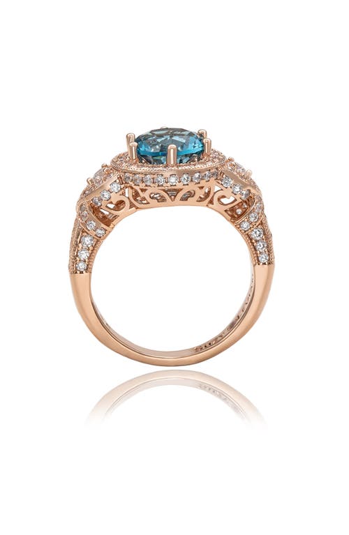 Suzy Levian Pavé Cubic Zirconia Engagement Ring