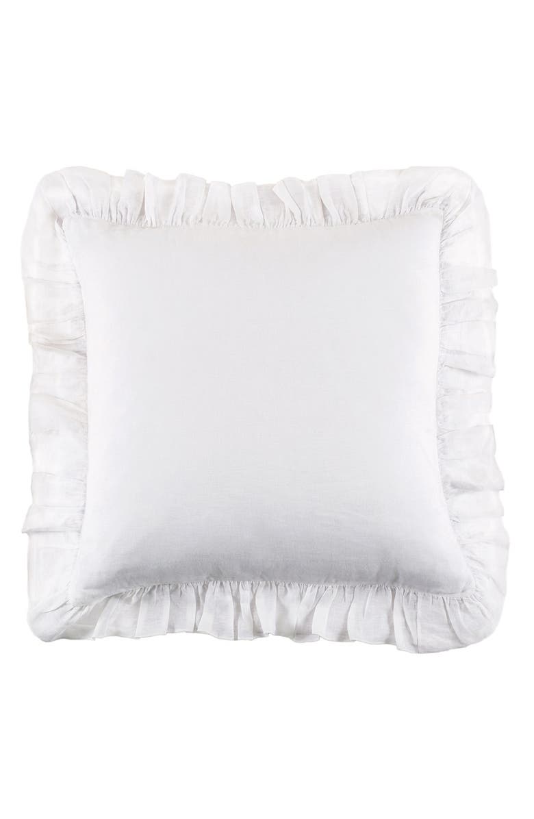 Pom Pom at Home 'Charlie' Euro Sham, Main, color, White