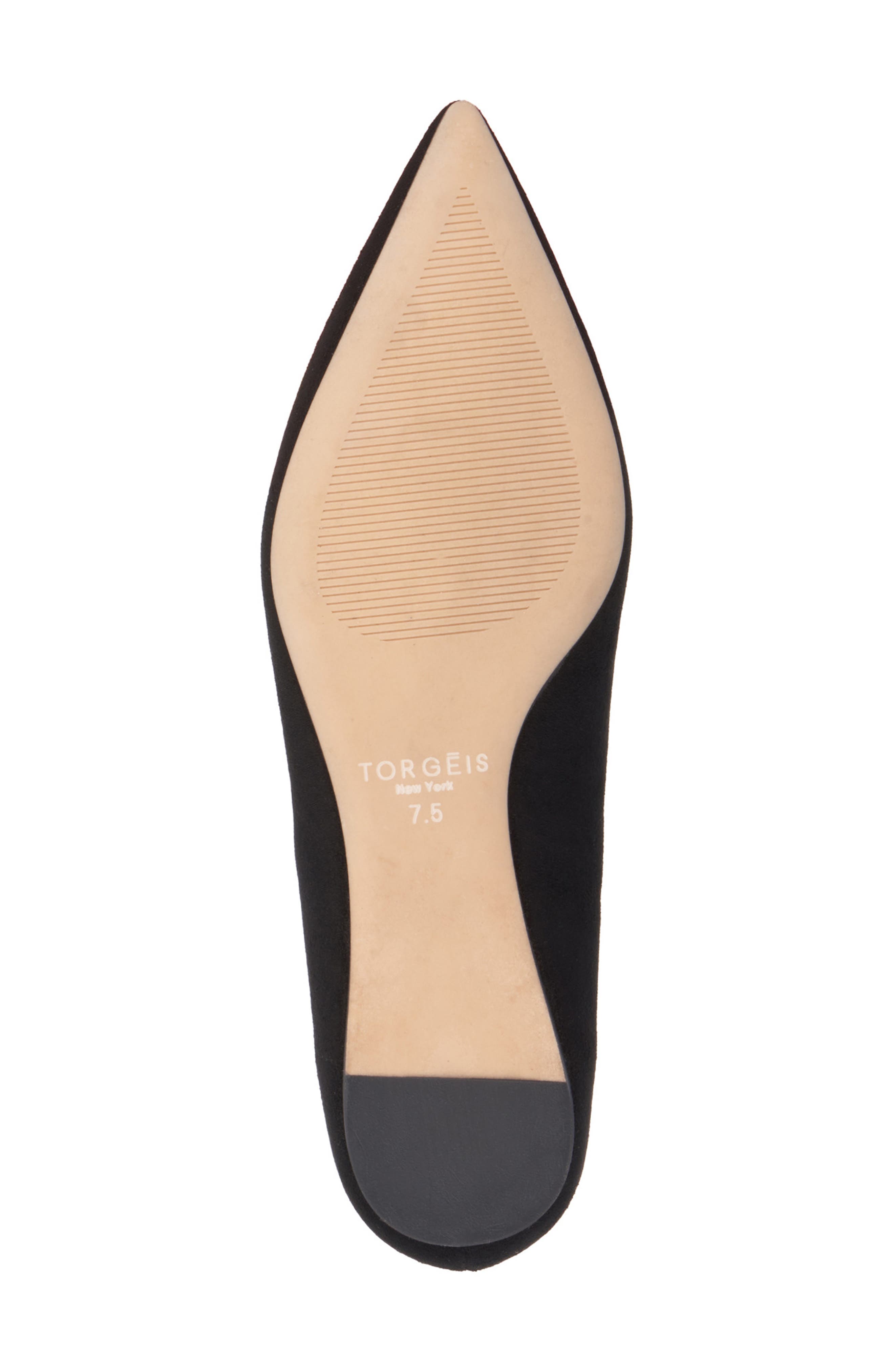 TORGEIS Hartwell Pointed Toe Flat, Alternate, color, Black