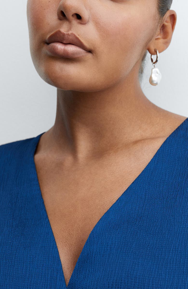 MANGO Long Sleeve Wrap Dress, Alternate, color, 