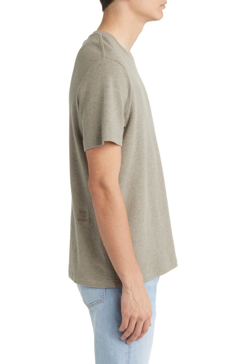Duo Fold Cotton T-Shirt, Alternate, color, HEATHER DARK BEIGE