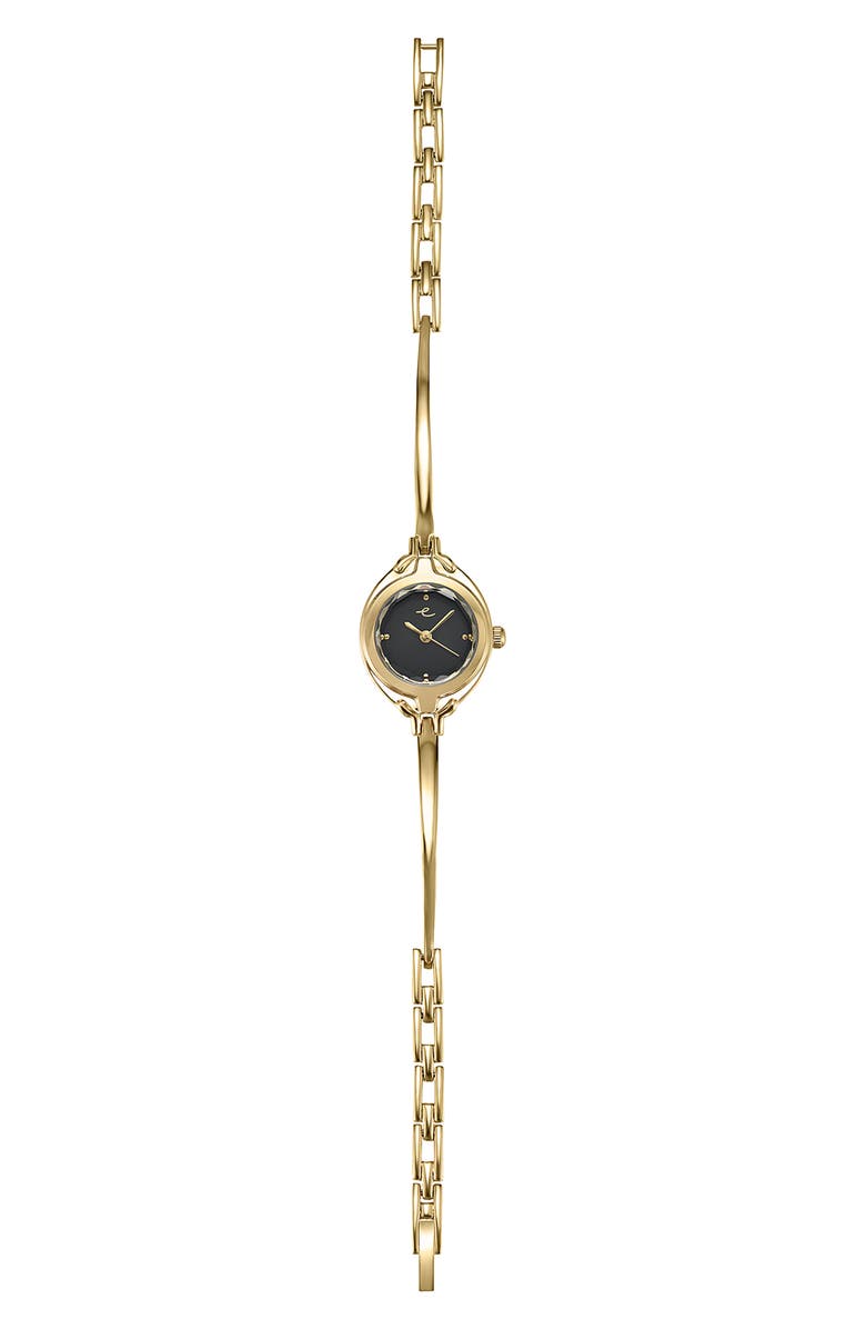 Ettika Dainty Bangle Bracelet Watch, Alternate, color, Black And Gold
