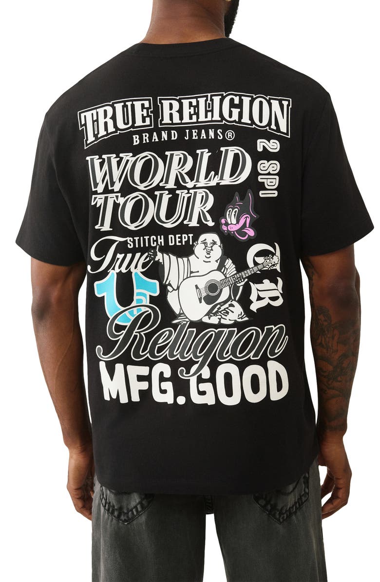 True Religion World Tour Graphic T-Shirt, Alternate, color,
