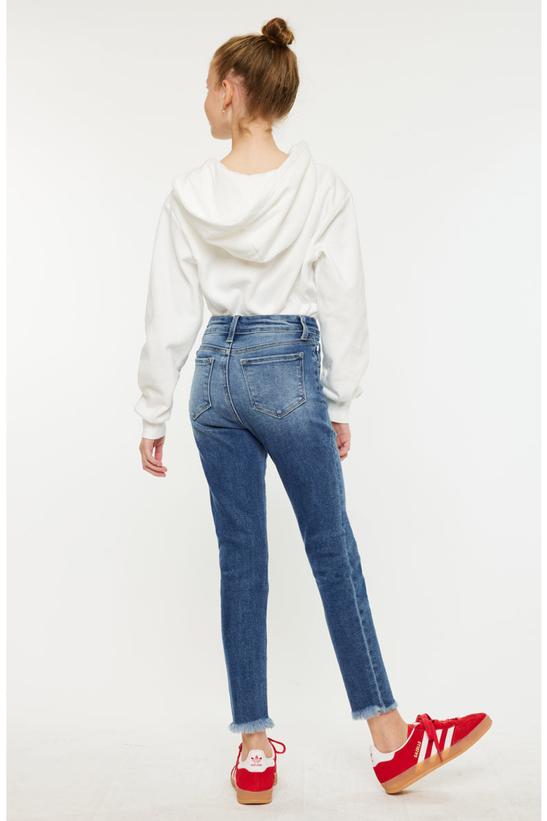 Marinette High Rise Ankle Skinny Jeans, Alternate, color, Medium Wash