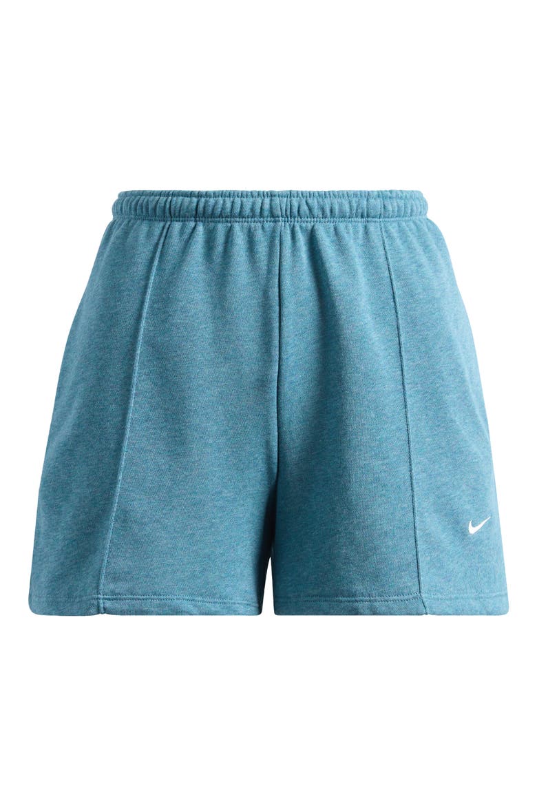 Chill High Waist French Terry Shorts, Alternate, color, SMOKEY BLUE/ HEATHER/ SAIL