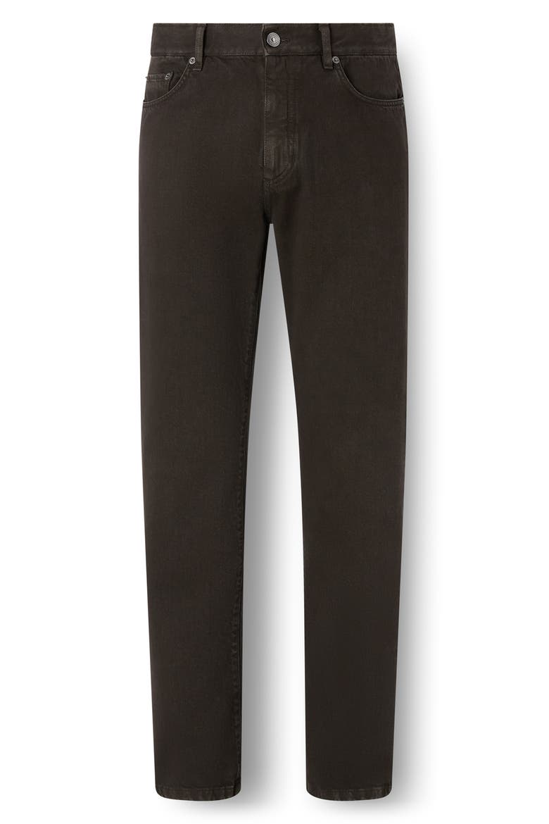 Roccia City Fit Jeans, Alternate, color, DARK BROWN