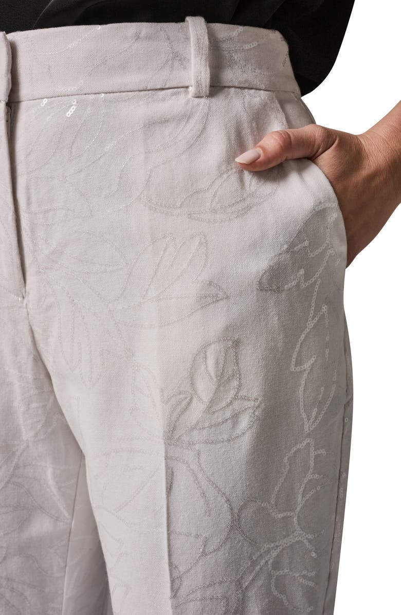 Donna Karan New York Sequin Slim Fit Pants, Alternate, color,