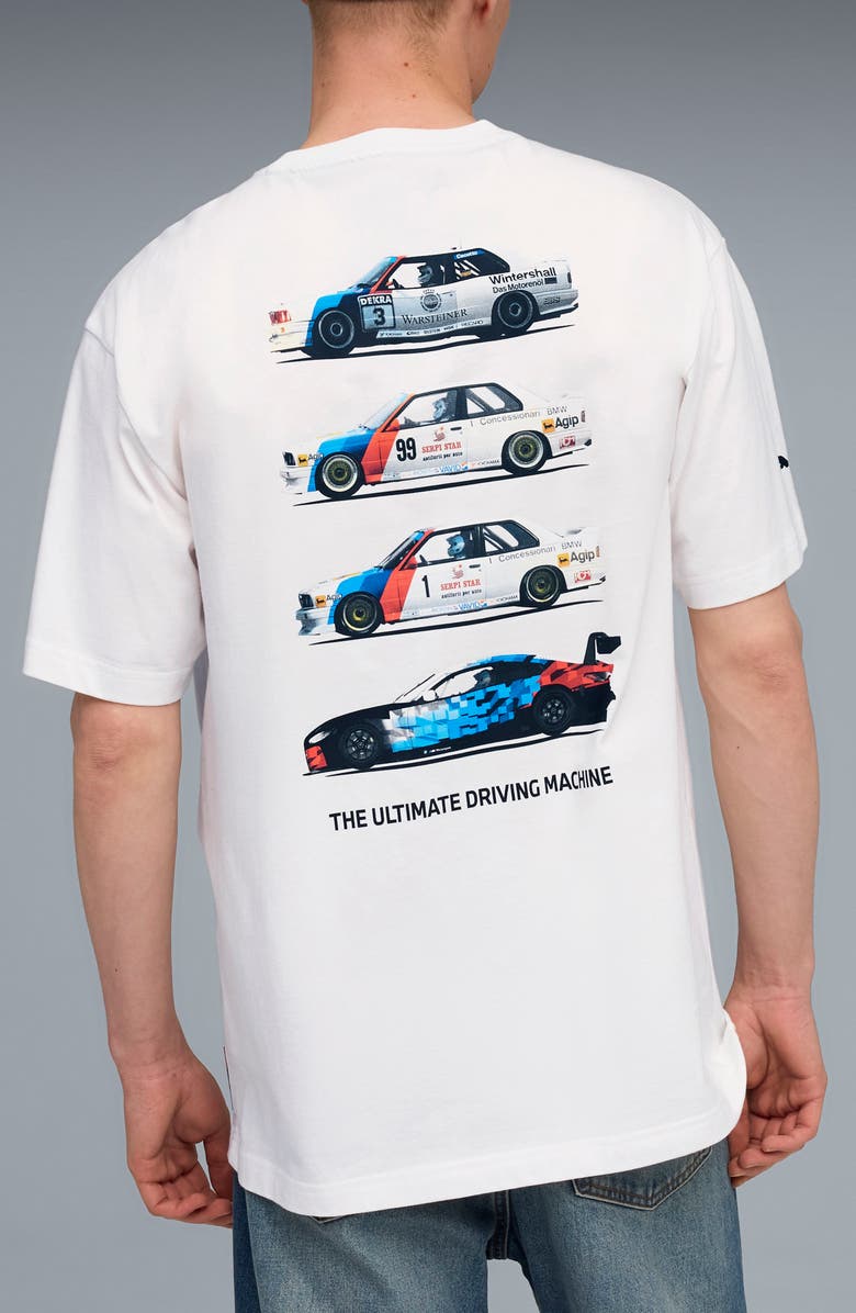 PUMA BMW M Motorsport Car Graphic T-Shirt, Alternate, color, Puma White