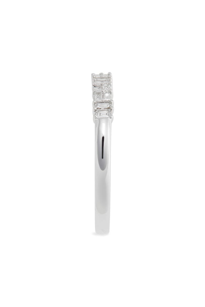Gatsby Baguette Diamond Band (Nordstrom Exclusive), Alternate, color, WHITE GOLD