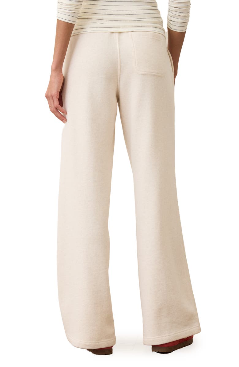 Marine Layer Cloud 9 Fleece Wide Leg Sweatpants, Alternate, color, Oatmeal Heather