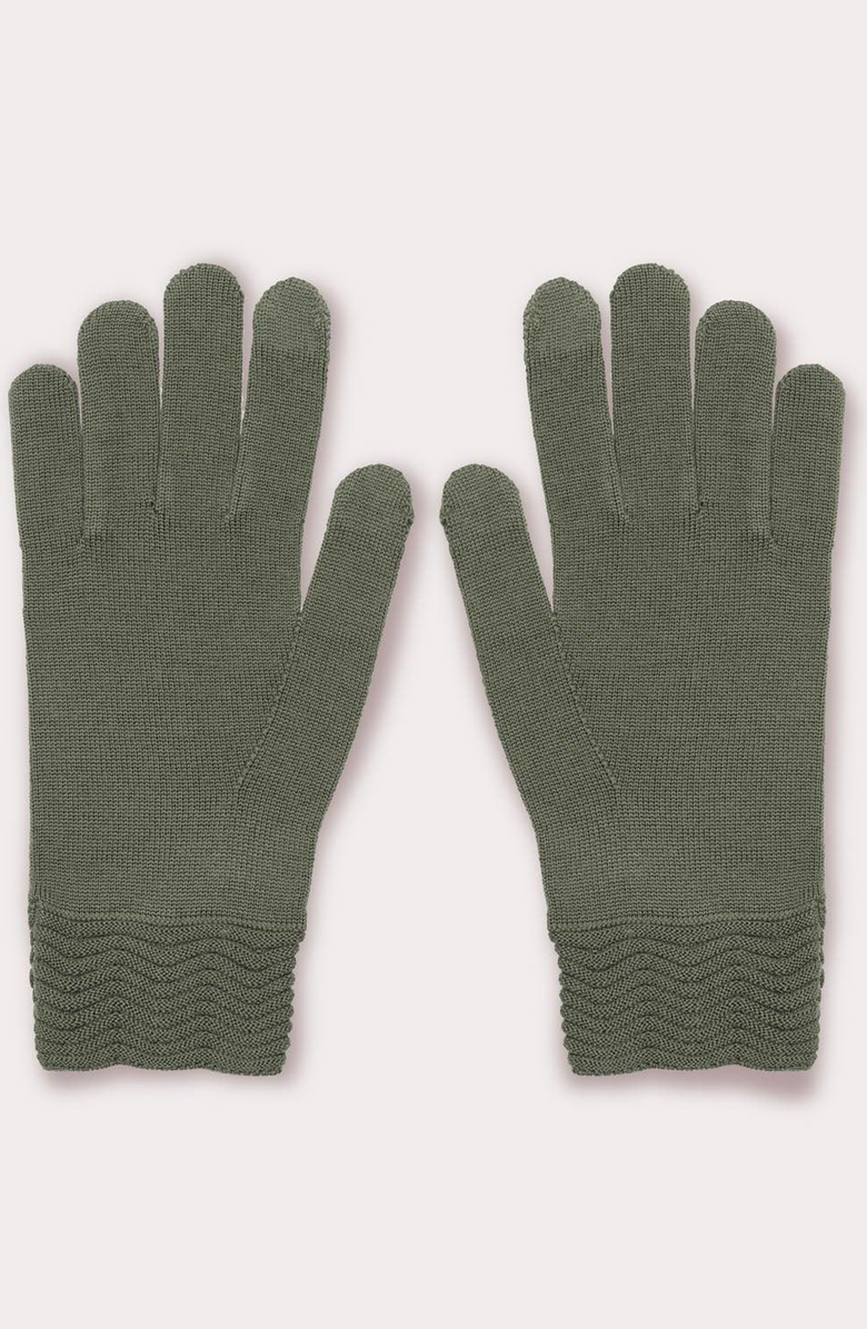 Seymoure Luxury Group Tech Gallery Touchscreen Glove, Main, color, Heather Green