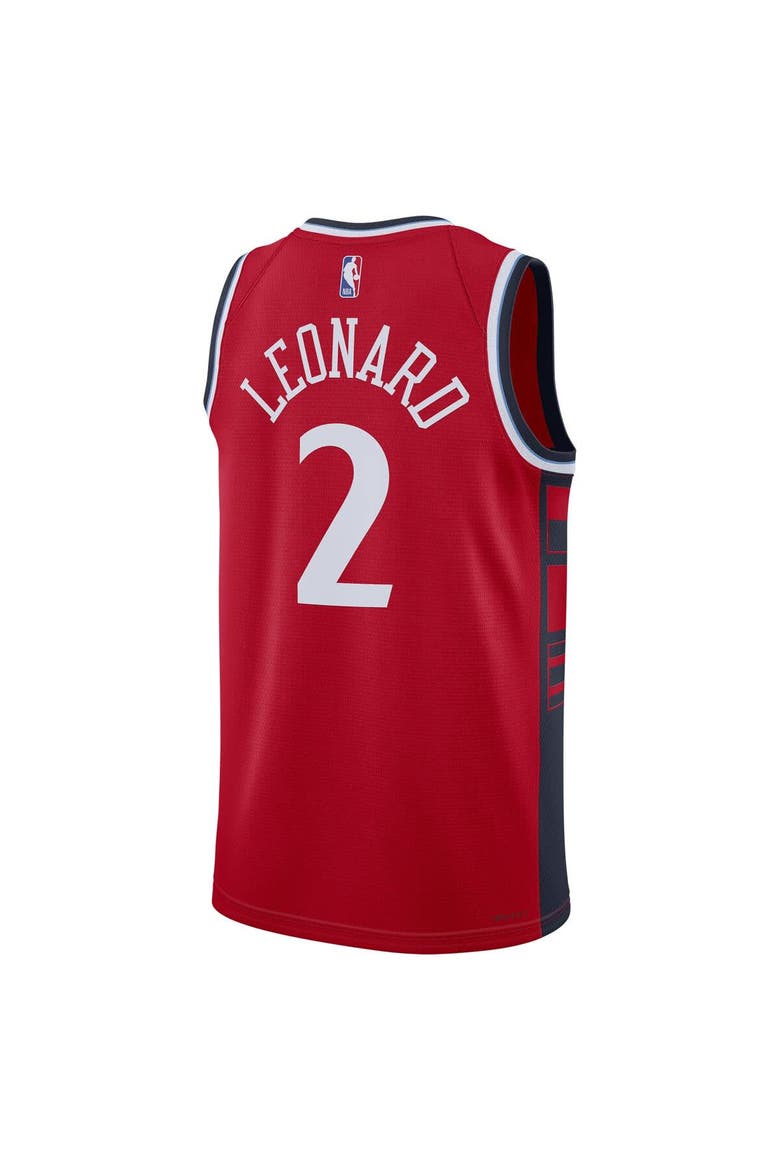 Unisex Jordan Brand Kawhi Leonard Red LA Clippers 2024/25 Swingman Jersey - Statement Edition, Alternate, color, Red
