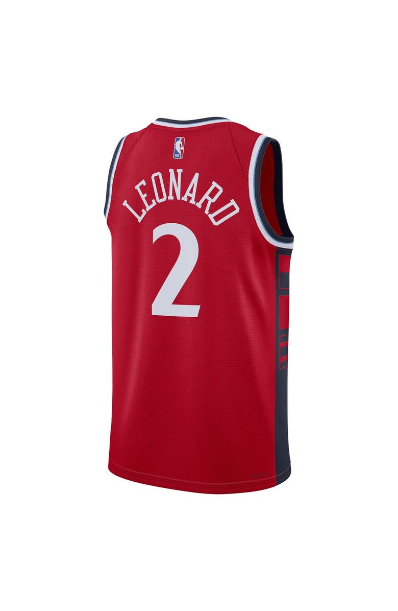 Jordan Brand Unisex Jordan Brand Kawhi Leonard Red LA Clippers 2024/25 Swingman Jersey - Statement Edition, Alternate, color, Red