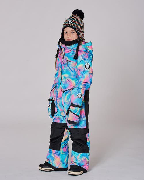Deux Par Deux One-piece Play Snowsuit In Blue