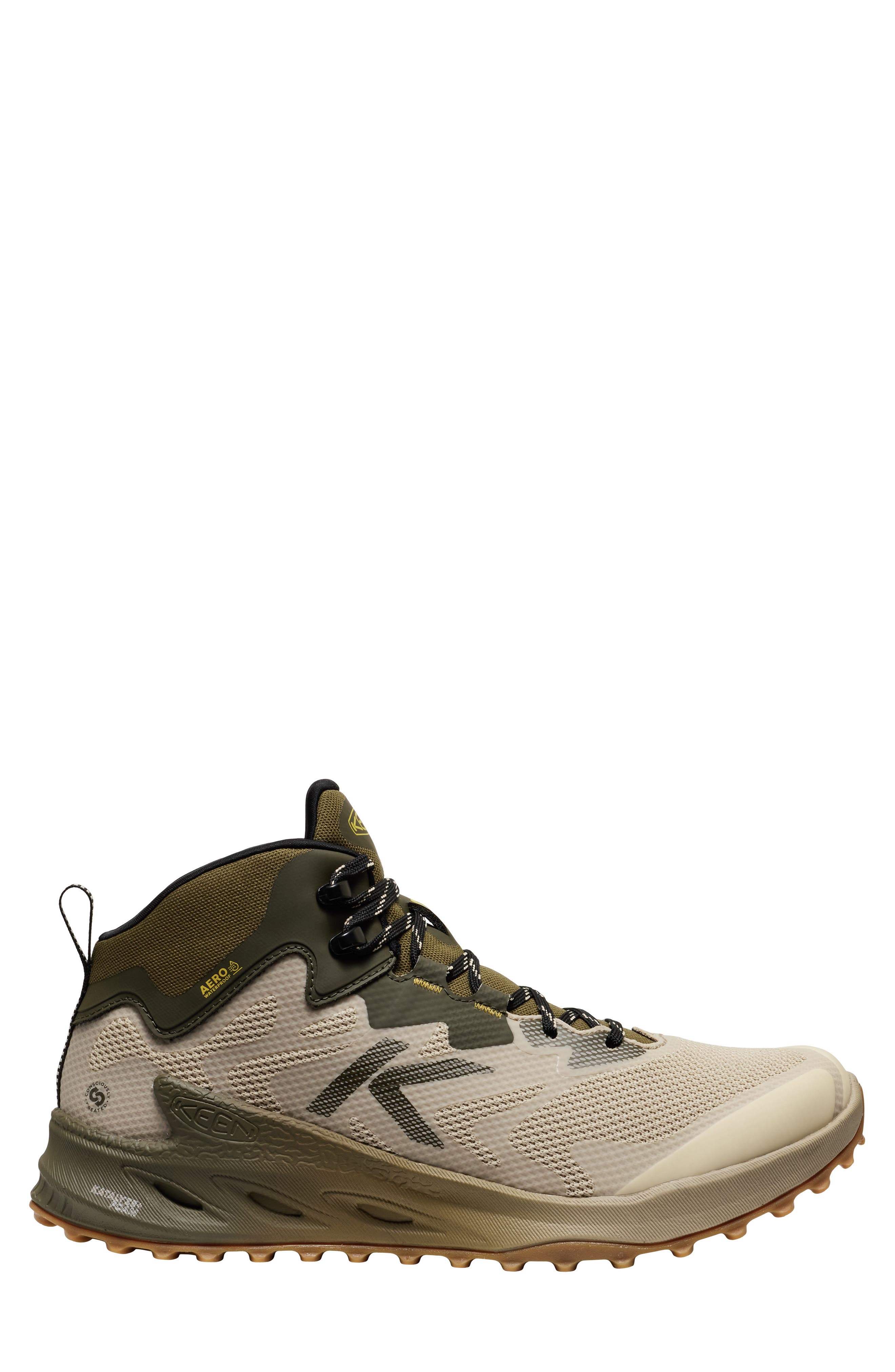 Zionic NXT Waterproof Hiking Sneaker, Alternate, color, BRINDLE/ LEMON CURRY