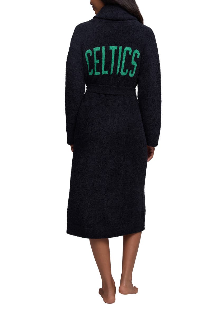 Boston Celtics Robe, Alternate, color, BLACK MULTI