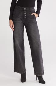 Democracy Skyrise Front Panel Wide Leg Jeans | Nordstromrack