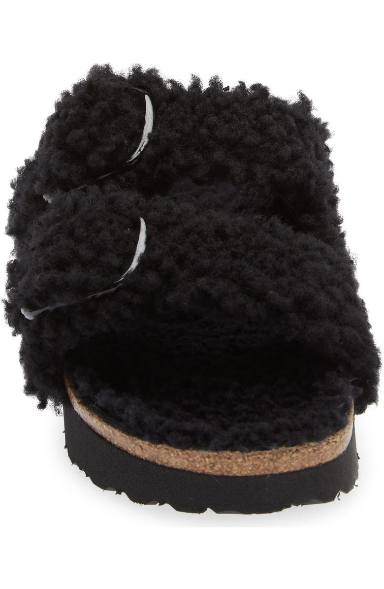 Birkenstock Papillio by Birkenstock Arizona Big Buckle Genuine Shearling Slide Sandal, Alternate, color,
