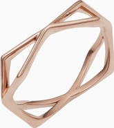 Oradina 14K Yellow Gold 1975 Bow Ring