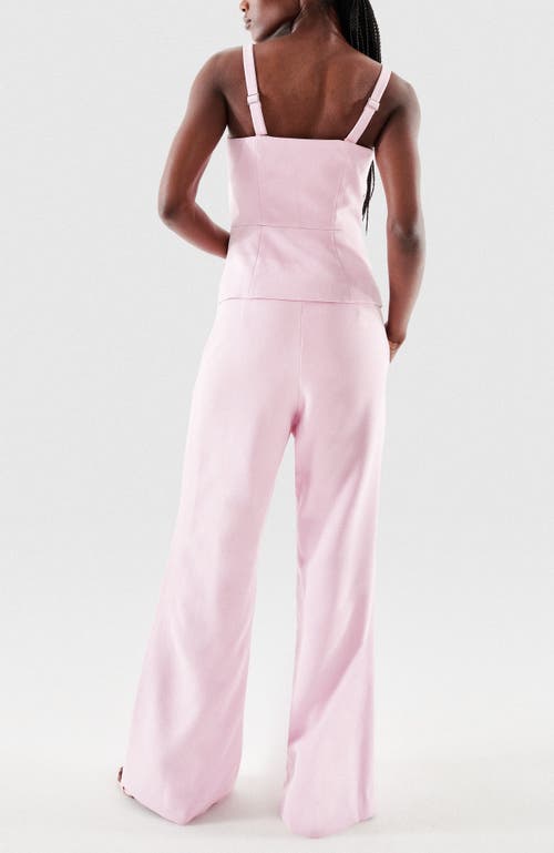 As By Df Monica Structured Twill Top In Pink