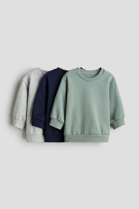 3-pack cotton sweatshirts
