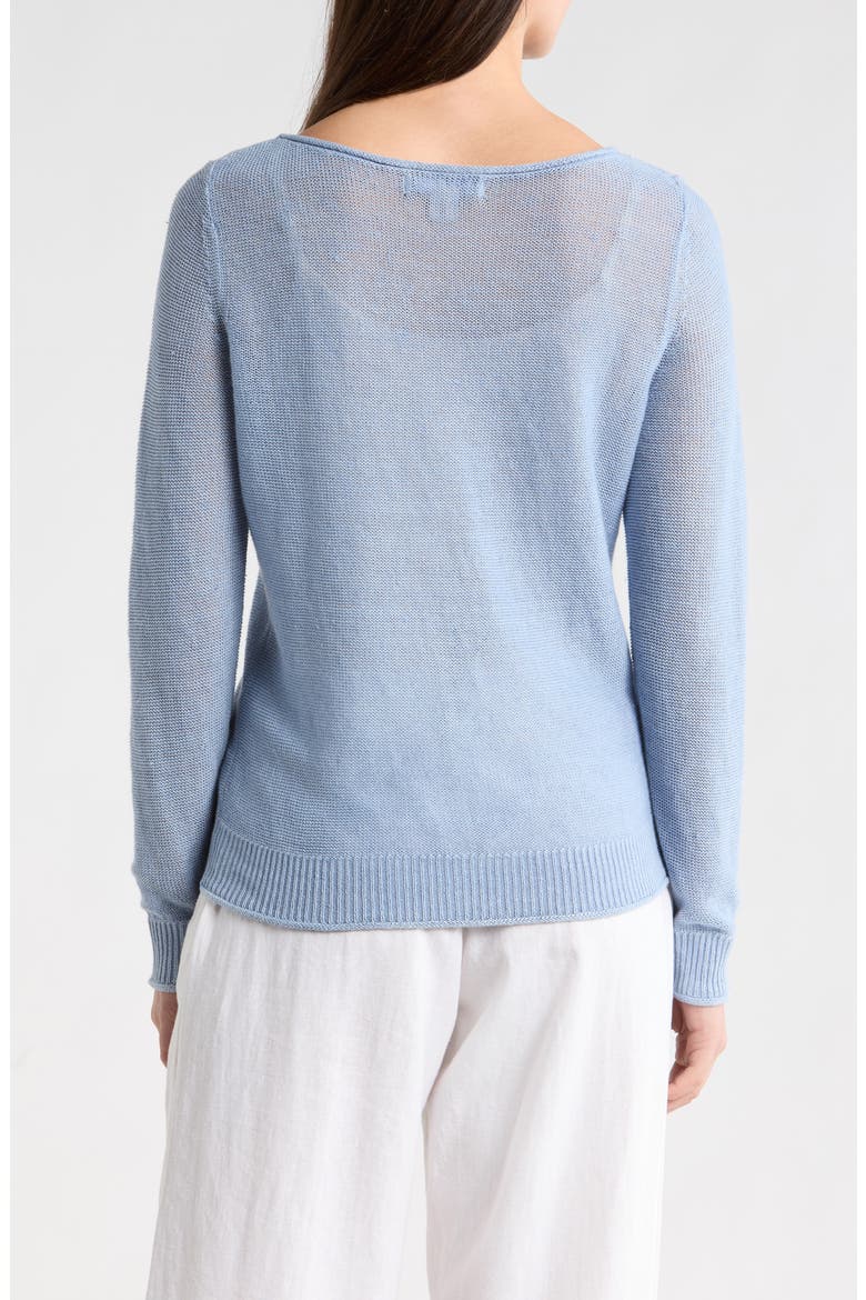 Cedar Relaxed Fit Linen Sweater, Alternate, color, FRENCH BLUE