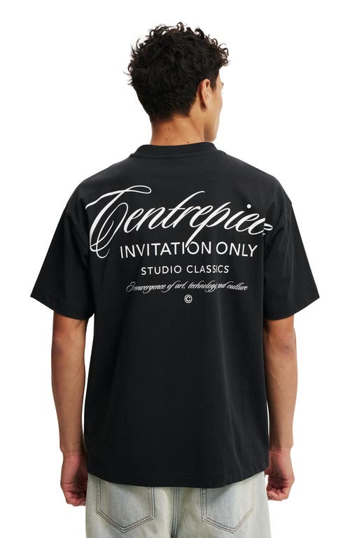 COTTON ON COTTON ON BOX FIT TEXT T-SHIRT