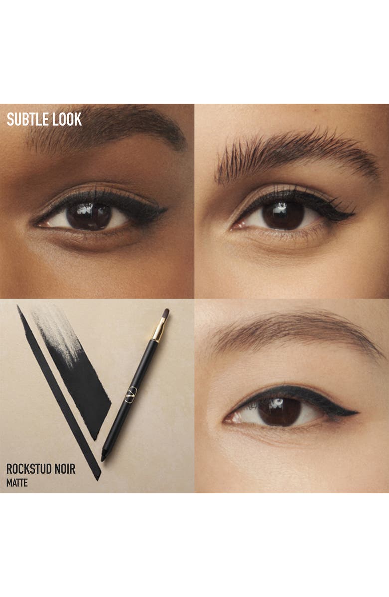 Valentino Colorgraph Waterproof Gel Eyeliner Pencil, Alternate, color, 01 Rockstud Noir