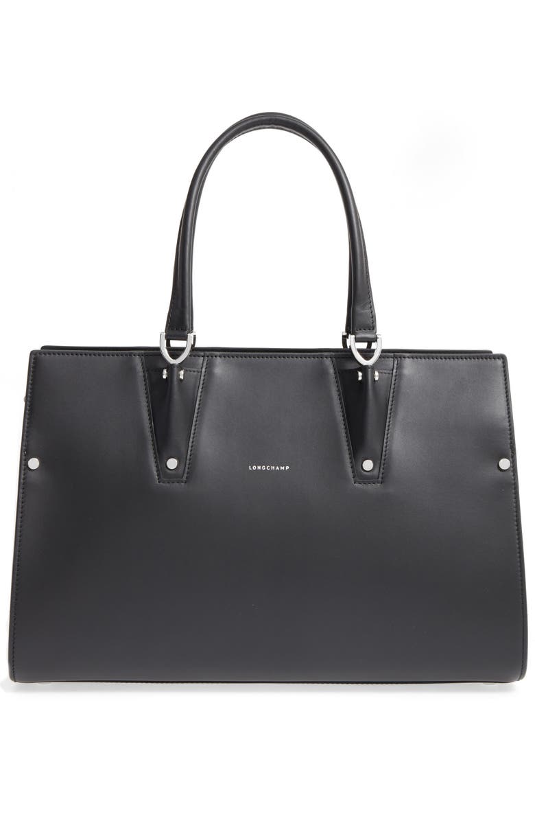 Longchamp Paris Premier Leather Tote, Main, color,