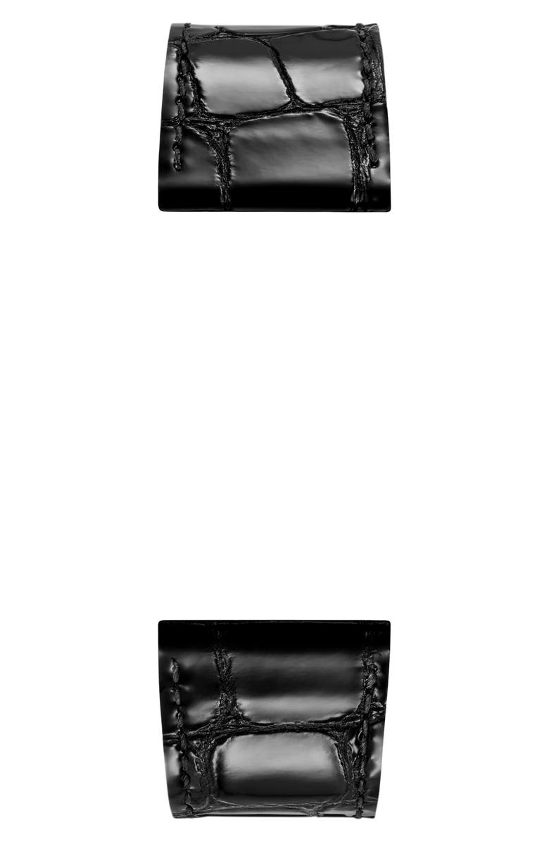 MICHELE Croc Embossed Leather 20mm Apple Watch<sup
®</sup
 Watchband, Alternate, color, 