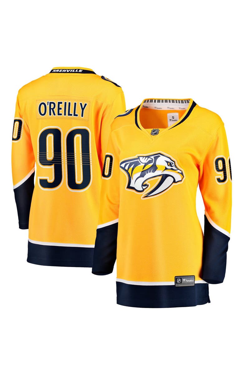 FANATICS Women's Fanatics Branded Ryan O'Reilly Gold Nashville Predators Home Premier Breakaway Player Jersey, Main, color, Gold