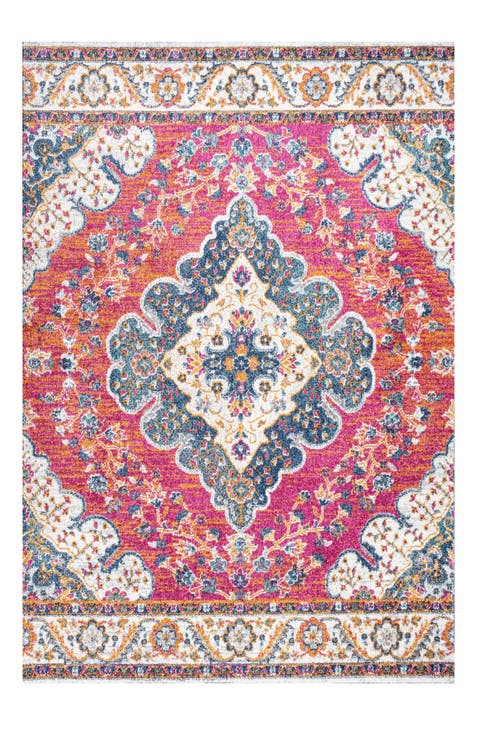 Bohemian FLAIR Boho Vintage Medallion Area Rug