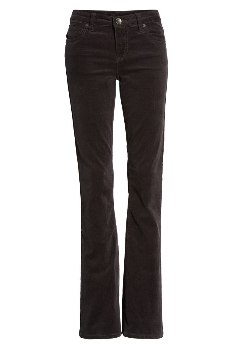 Karen Bootcut Corduroy Pants, Alternate, color, ANNECY CHARCOAL